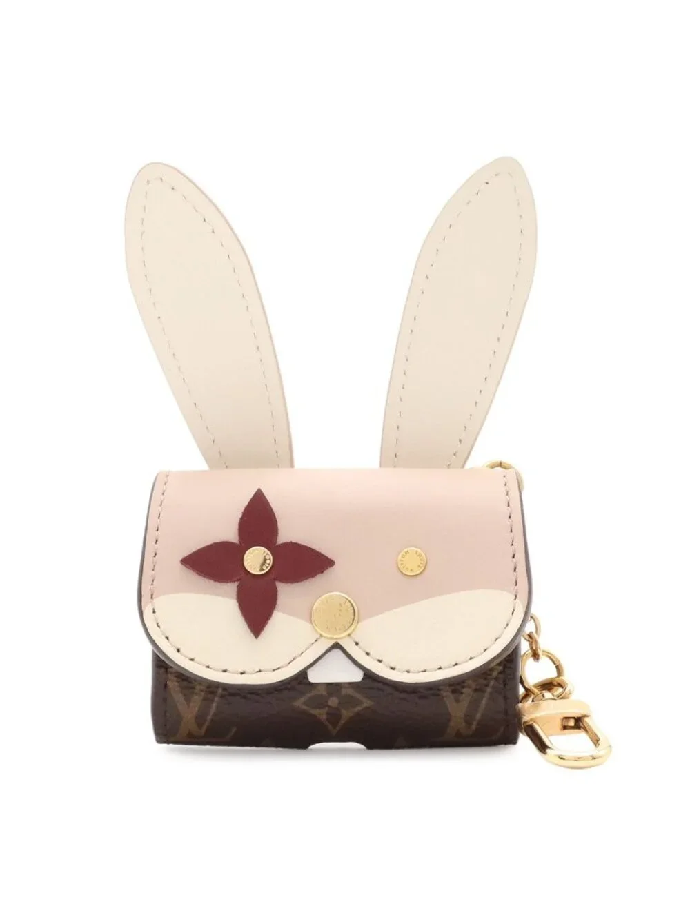 Louis Vuitton Monogram Earphones Case Airpods Pouch Rabbit GI